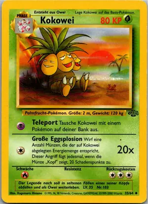 Pokémon-Karte Kokowei 35/64 Dschungel