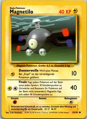 Pokémon-Karte Magnetilo 53/102 Grundset