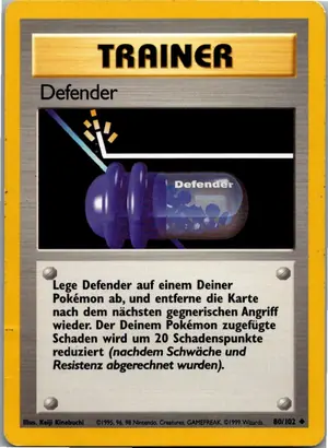 Pokémon-Karte Defender 80/102 Grundset
