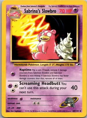 Pokémon-Karte Sabrina's Slowbro 60/132 Gym Heroes
