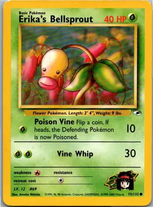Pokémon-Karte Erika's Bellsprout 75/132 Gym Heroes