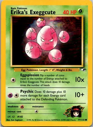 Pokémon-Karte Erika's Exeggcute 77/132 Gym Heroes