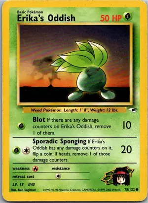 Pokémon-Karte Erika's Oddish 78/132 Gym Heroes