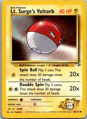 Lt. Surge's Voltorb Exemplar 4,95 €