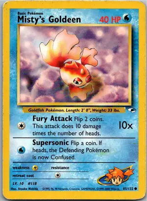 Pokémon-Karte Misty's Goldeen 85/132 Gym Heroes