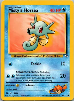 Pokémon-Karte Misty's Horsea 86/132 Gym Heroes