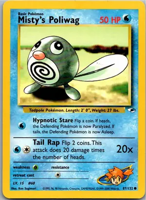 Pokémon-Karte Misty's Poliwag 87/132 Gym Heroes