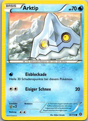 Pokémon-Karte Arktip 36/114 Dampfkessel