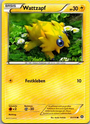 Pokémon-Karte Wattzapf 41/114 Dampfkessel