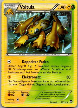Pokémon-Karte Voltula 42/114 Dampfkessel