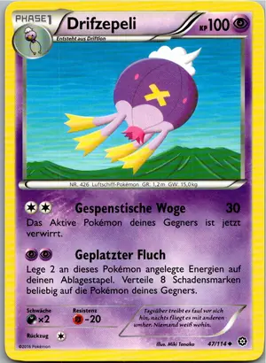 Pokémon-Karte Drifzepeli 47/114 Dampfkessel