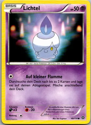 Pokémon-Karte Lichtel 48/114 Dampfkessel