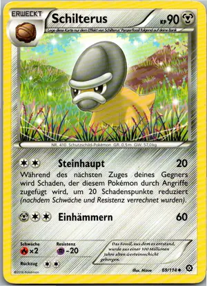 Pokémon-Karte Schilterus 69/114 Dampfkessel