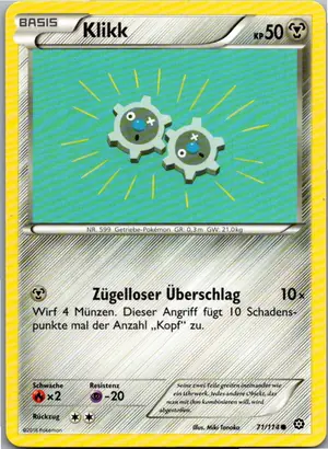 Pokémon-Karte Klikk 71/114 Dampfkessel