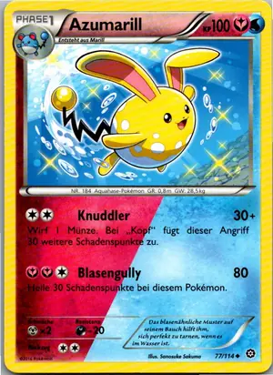 Pokémon-Karte Azumarill 77/114 Dampfkessel
