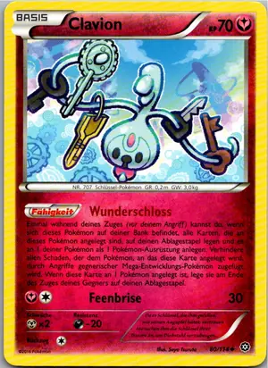 Pokémon-Karte Clavion 80/114 Dampfkessel