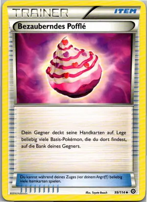 Pokémon-Karte Bezauberndes Pofflé 99/114 Dampfkessel