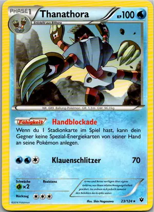 Pokémon-Karte Thanathora 23/124 Schicksalsschmiede