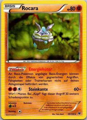 Pokémon-Karte Rocara 49/124 Schicksalsschmiede