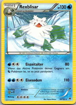Pokémon-Karte Rexblisar 40/162 TURBOstart