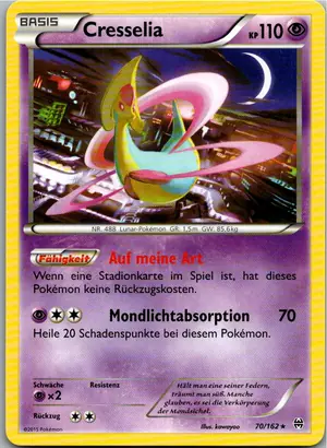 Pokémon-Karte Cresselia 70/162 TURBOstart