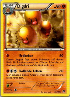 Pokémon-Karte Digdri 59/146 XY