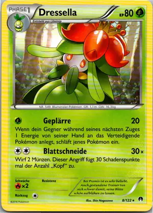 Pokémon-Karte Dressella 8/122 TURBOfieber