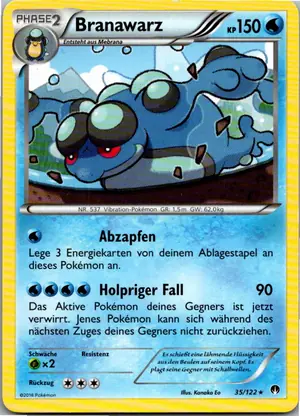 Pokémon-Karte Branawarz 35/122 TURBOfieber