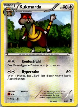 Pokémon-Karte Kukmarda 2/30 BW trainer Kit (Zoroark)