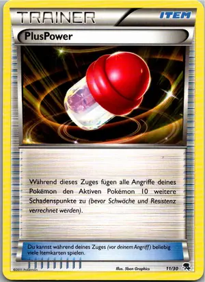Pokémon-Karte PlusPower 11/30 BW trainer Kit (Zoroark)
