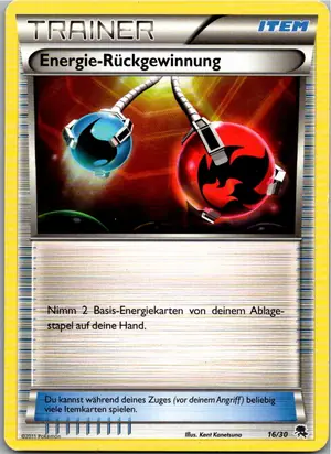 Pokémon-Karte Energie-Rückgewinnung 16/30 BW trainer Kit (Zoroark)