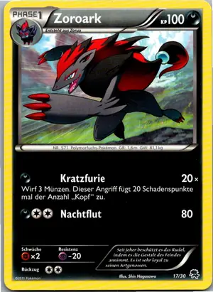 Pokémon-Karte Zoroark 17/30 BW trainer Kit (Zoroark)