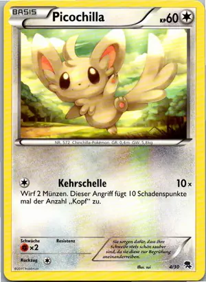 Pokémon-Karte Picochilla 4/30 BW trainer Kit (Zoroark)
