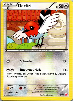 Pokémon-Karte Dartiri 4/30 XY trainer Kit (Latias)