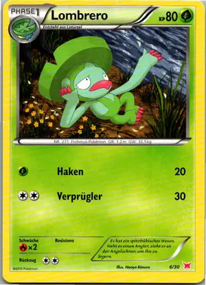 Pokémon-Karte Lombrero 6/30 XY trainer Kit (Latias)