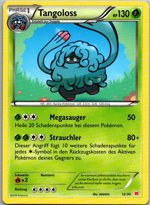Pokémon-Karte Tangoloss 12/30 XY trainer Kit (Latias)
