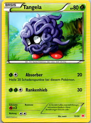 Pokémon-Karte Tangela 13/30 XY trainer Kit (Latias)