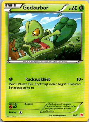 Pokémon-Karte Geckarbor 24/30 XY trainer Kit (Latias)