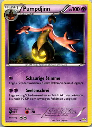 Pokémon-Karte Pumpdjinn 2/30 XY trainer Kit (Noivern)