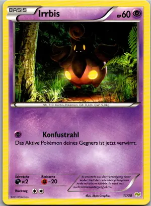 Pokémon-Karte Irrbis 11/30 XY trainer Kit (Noivern)
