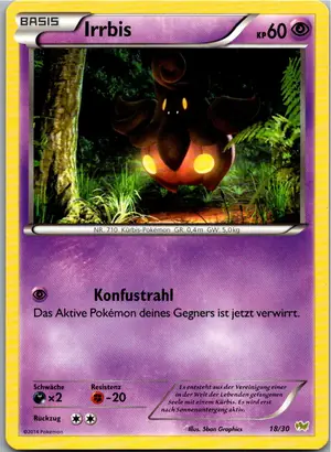Pokémon-Karte Irrbis 18/30 XY trainer Kit (Noivern)