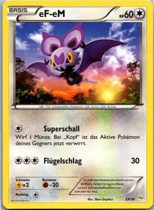 Pokémon-Karte eF-eM 23/30 XY trainer Kit (Noivern)