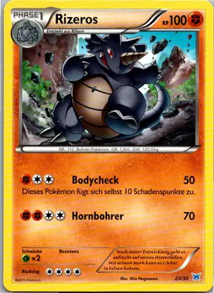 Pokémon-Karte Rizeros 25/30 XY trainer Kit (Latios)