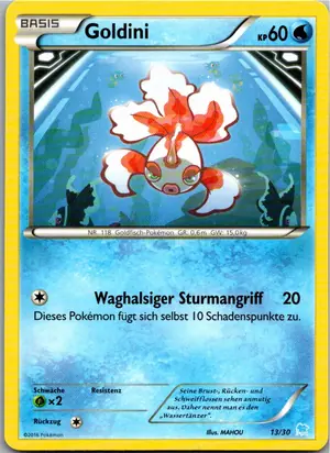 Pokémon-Karte Goldini 13/30 XY trainer Kit (Suicune)