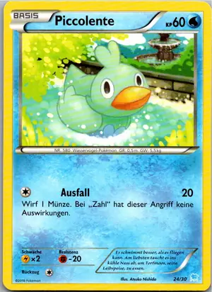 Pokémon-Karte Piccolente 24/30 XY trainer Kit (Suicune)