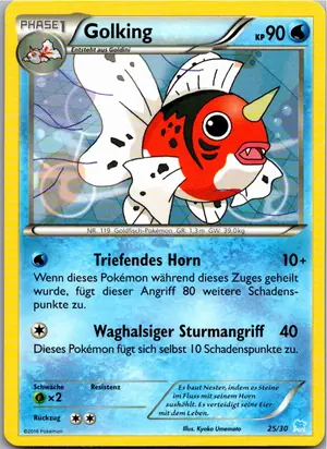 Pokémon-Karte Golking 25/30 XY trainer Kit (Suicune)