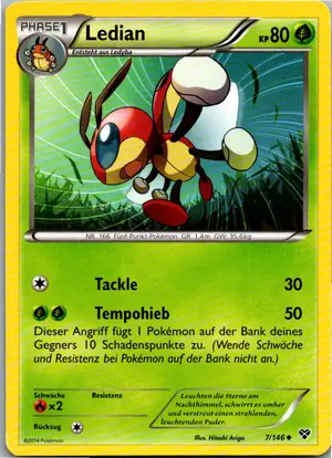Pokémon-Karte Ledian 7/146 XY