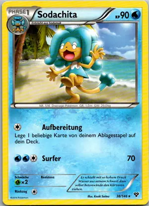 Pokémon-Karte Sodachita 38/146 XY