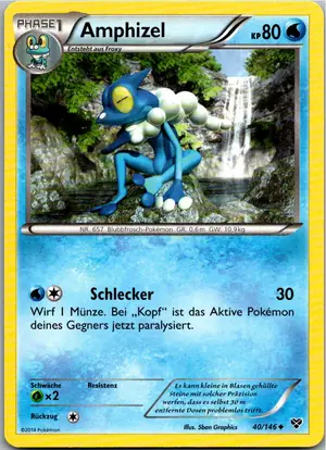 Pokémon-Karte Amphizel 40/146 XY