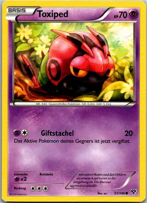 Pokémon-Karte Toxiped 51/146 XY